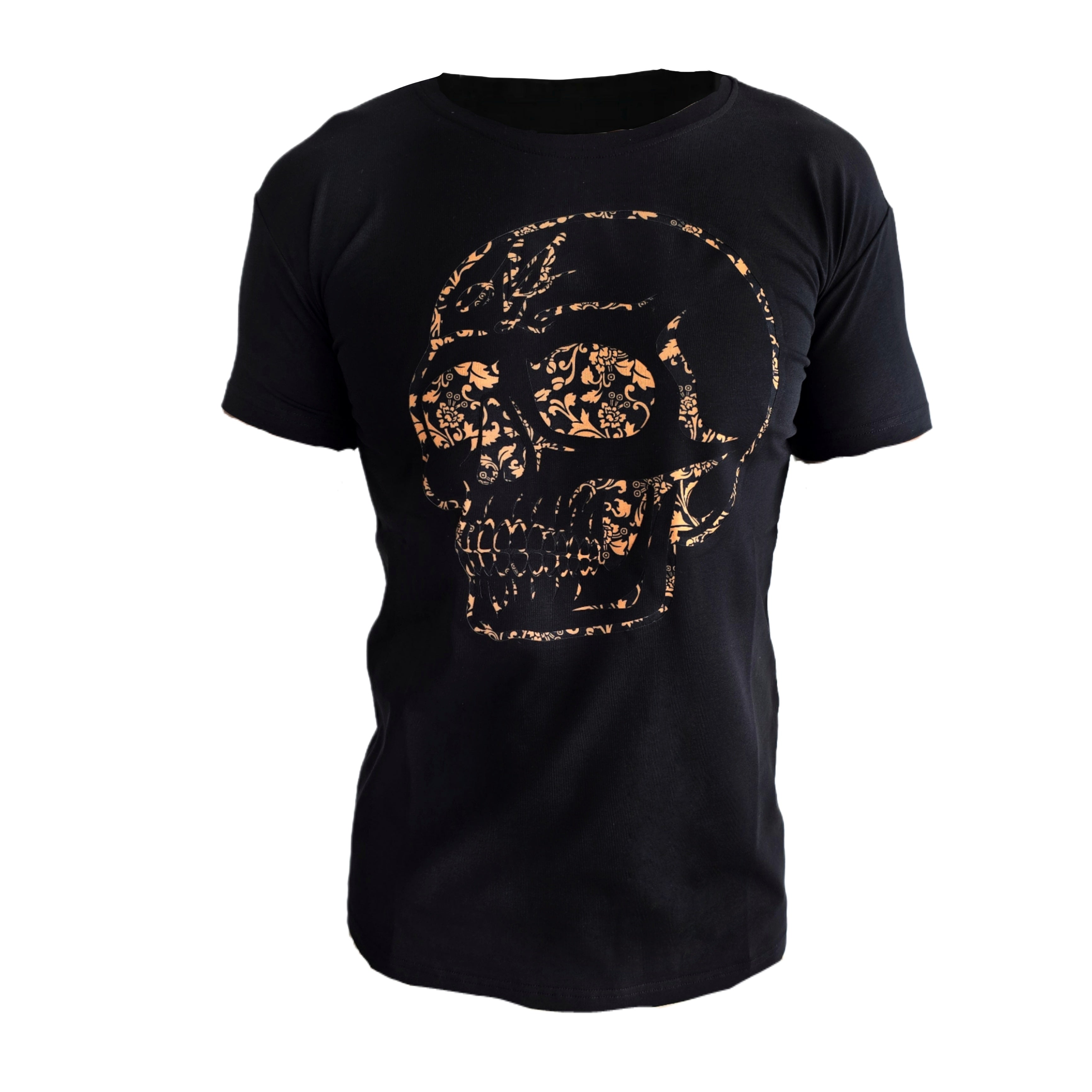 MVL Gold Kollektion "Flower Skull“ T-Shirt