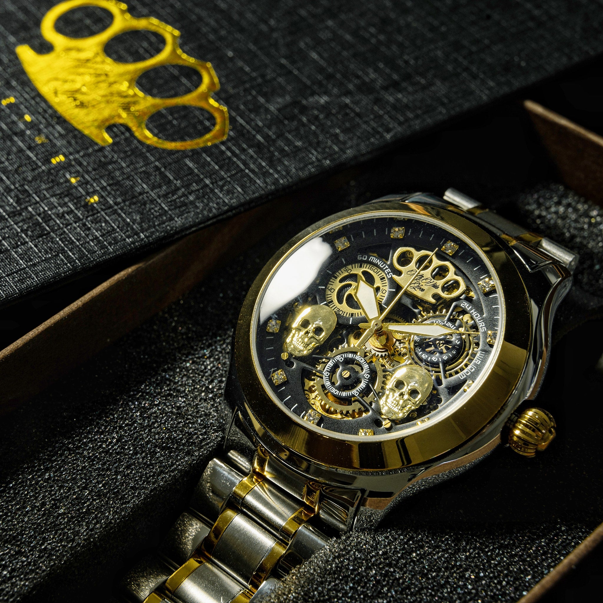 Coming soon.... MVL "Double skull" automatic wrist watch japan movement