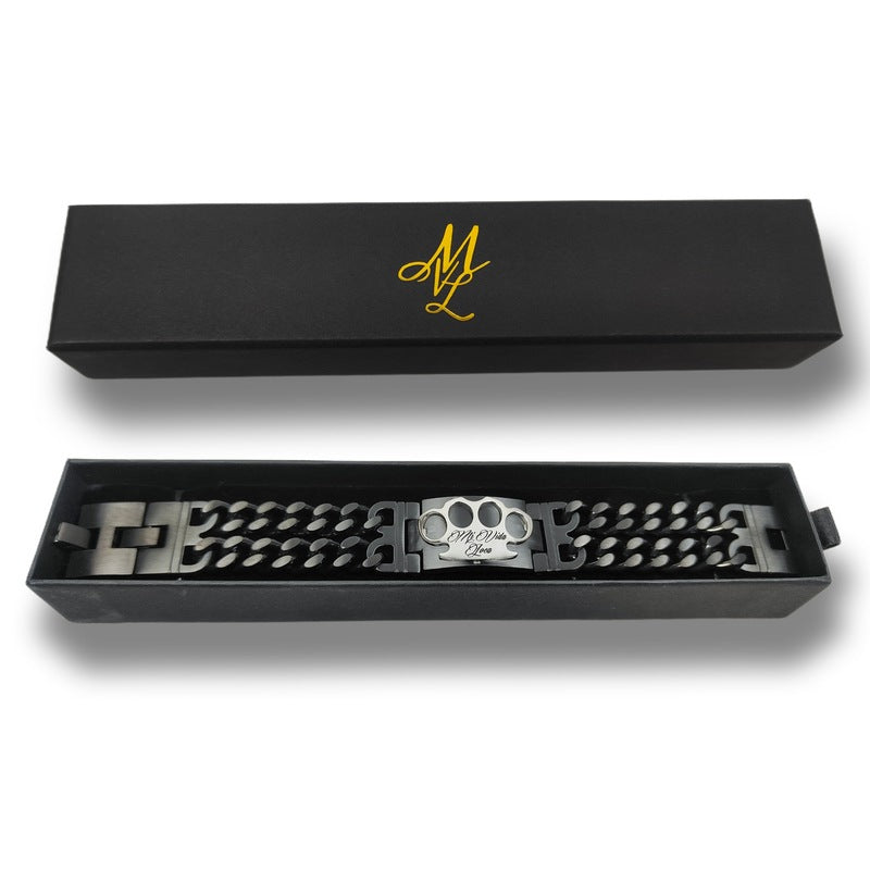 Pulsera MVL - Negro/plata