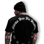 Charger l&#39;image dans la visionneuse de la galerie, T-shirt oversize MVL &quot;Karma has no date limite&quot; - noir